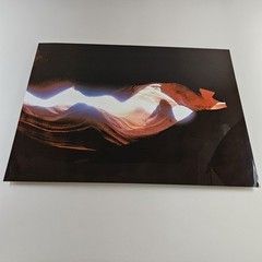 ART – Large Signed Joann Harrison Photograph 48×35 Antelope Canyon On Metal