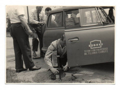 Old photo car vintage car motor vehicle GHG NL technology Görlitz original vintage photograph