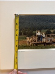 Bill Coleman Signed Amish No 682 AP Matted Photograph Farmers Horse Wagon