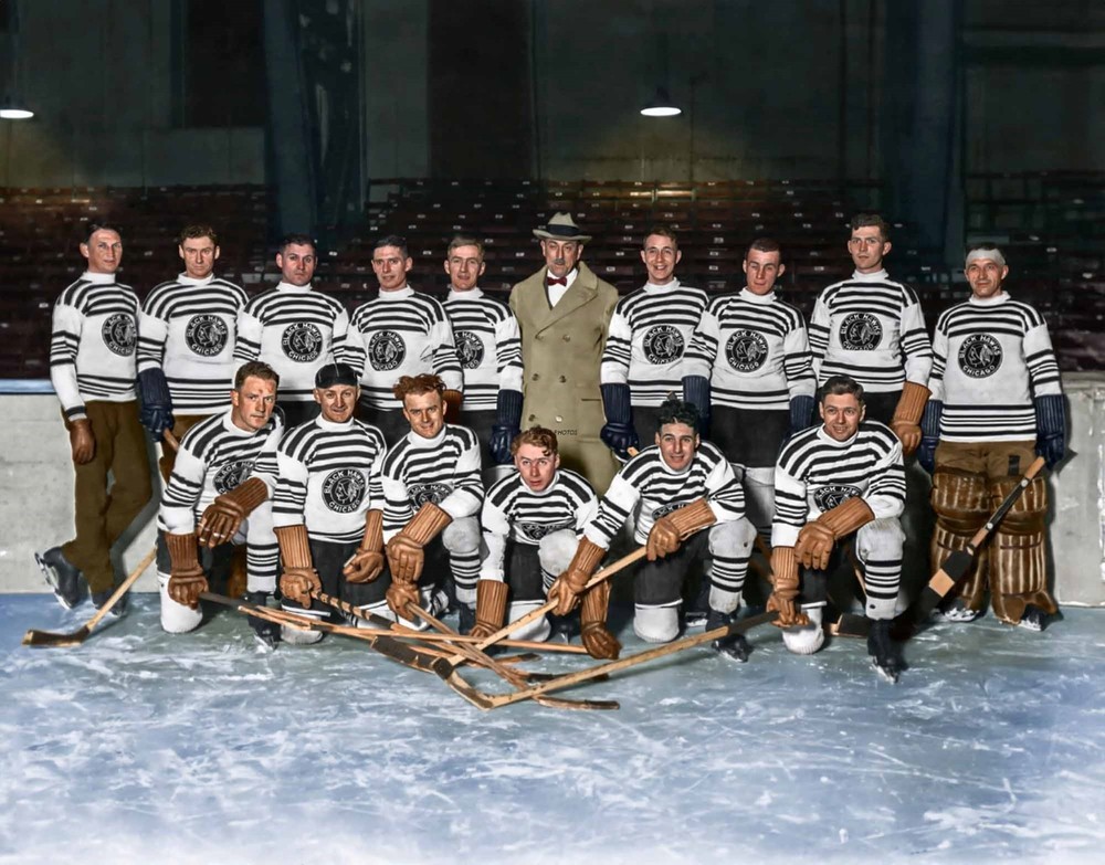 1926 Chicago Blackhawks 8×10 Colorized Print-FREE SHIPPING