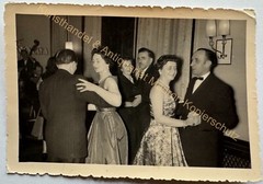 orig. Photo postcard dance evening around 1950 dancing