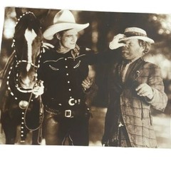 Ephemera lot of 3 old sepia 11X14 photo prints western actors films Hollywood