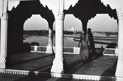 Vintage J.W. Howlett Black and White Photograph, ‘The Taj – View from the River’