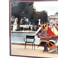 Paris Boats Signed Sailboats Photo Daniel Powers 97 Limited numbered Matted NEW