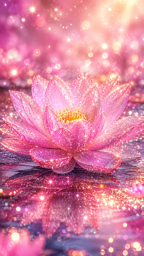 Digital Image Picture Photo Pic Wallpaper Background Pink Lotus Flower 7977