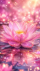 Digital Image Picture Photo Pic Wallpaper Background Pink Lotus Flower 7977