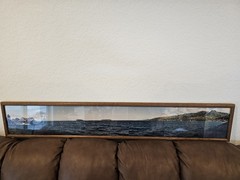 Panoramic Framed Tropical Island Photo Print Appears Bora Bora Wall Art Decor