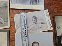 Mixed lot antique photos approx. 1885 to 1910 portrait photo studios Sebnitz Schandau