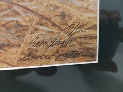 Bruce Langton «Tucked Away Woodics» Signed No 243/200 Print 25.5×20.5 inches