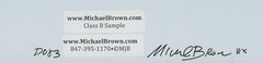 D083 High Tops 3D Michael Brown Signed Lenticular 3-D Picture Large 16 x 16 inch