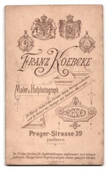 Photograph Franz Koebcke, Dresden, portrait Prager-Str. 39, portrait lady in the We