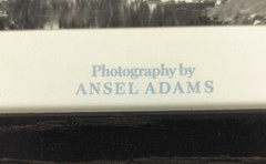 VTG Ansel Adams Photography Half Dome Yosemite National Park Painted Oak Frame