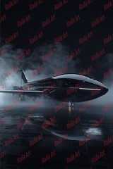Digital Picture Frame Image Photo Wallpaper Background AI black plane