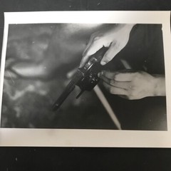 Art Photograph Silver Gelatin B/W Print Janine Gordon Signed Brazil Gangs 11×14