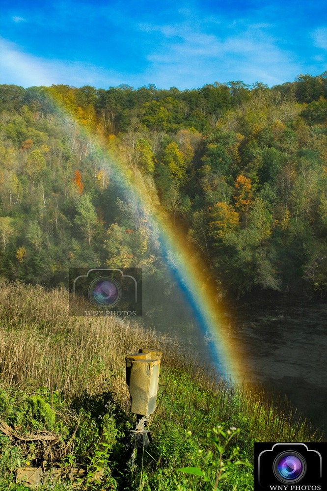 12×18 Photograph Print of Rainbow at Letchworth State Park – FREE SHIPPING