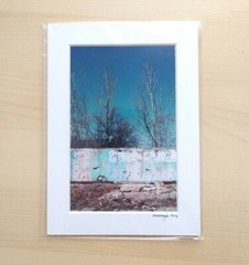 Matted Photo Print industrial decay Minimal Tree Modern Photography Decor