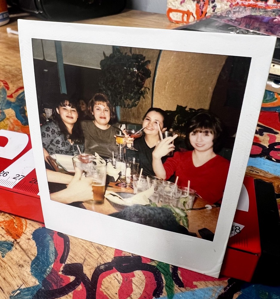 Polaroid Photo of Latina Girls Night Out Getting Drunk Vernacular Photography