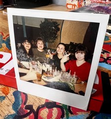 Polaroid Photo of Latina Girls Night Out Getting Drunk Vernacular Photography