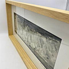 Ann L Hurd Framed Photography «Bubbles» Ocean Waves Beach Sea