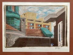 Marlin Wagner Framed Photograph «Archipotpourri» Hand-Colored Kallitype
