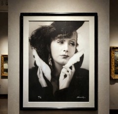 Greta Garbo, Hand-Signed Framed Photograph by George Hurrell, 45″ W x 57″ H