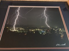 RARE ERSKINE WOOD SIGNED MODERN PHOTOGRAPHY EUGENE OREGON LIGHTNING STORM