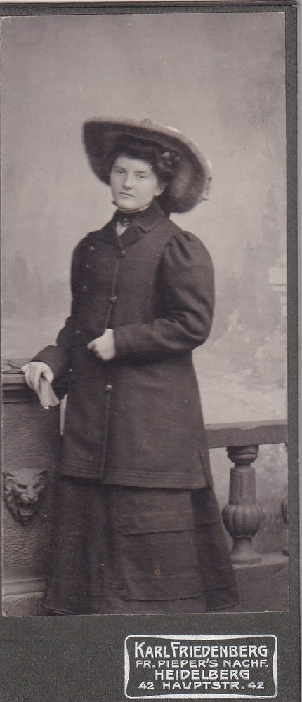Karl Friedenberg CDV – Lady Portrait – Heidelberg around 1910