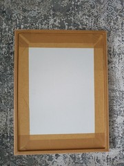 Abstract Art, Swan Dove? Signed AW 03/98, frame white matt 32.3×42.3 cm