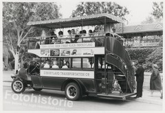 Photo – Disneyland Transportation Bus Biplane USA Visitor 1960s Los Angeles