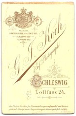 Photograph G. J. Koch, Schleswig, Lollfuss 24, Lady with Child on Artful Gel