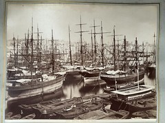 2 Album Photo Giacomo Brogi Circa 1870 Port Naples Napoli Italy 25x19cm (11+12)