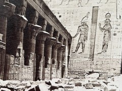 EGYPT Temple Of Isis On Philae Photo Lekegian c1870 Vintage Album Picture