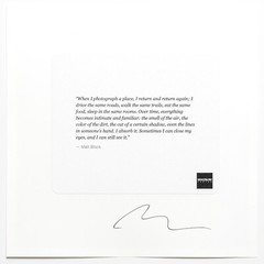 SIGNED Matt Black Photo – American Geography – 6×6″ Magnum Square Print