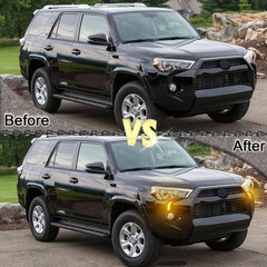 Full LED Front Fog DRL Replacement OEM Bumper Kit for Toyota 4Runner 2014-2023,