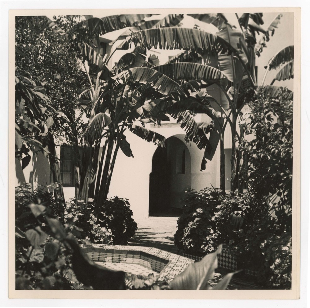 Hoyningen-Heune Morocco Vintage Photo Hotel Fes Palais Jamai Palm North Africa