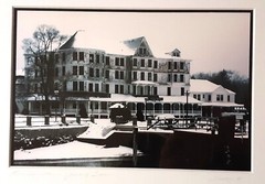 Bay View Hotel, January Snow, Jamestown, Historic Cibachrome Photo Print