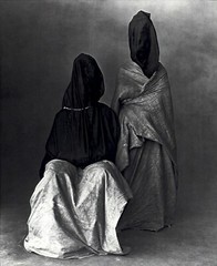 1984 Irving Penn Goulimine Morocco Two Guedras Hooded People Art Photo Gravure