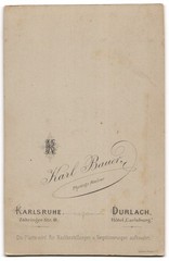 Photograph Karl Bauer, Karlsruhe, Zähringer-Str. 41, married couple in contemporary