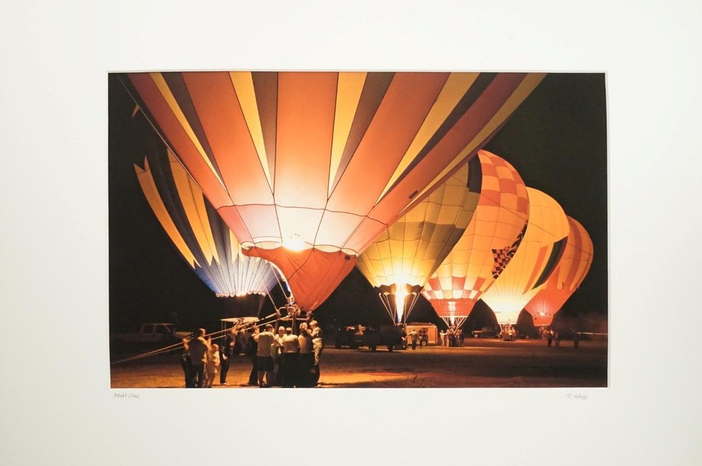 Tom Adams Photography Hot Air Balloons Night Glow Tigard Oregon Photo Art 16×20