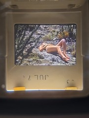 Org Nude Camera Club 70’s 35mm Risque Slide – WOMAN IN SOUTHWEST WESTERN DESERT
