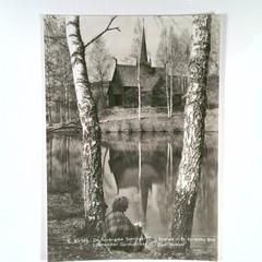 Vintage Norway Postcard Garmokirken Garmo Stave Church Lillehammer Normann Photo
