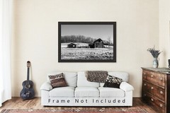 Black and White Photography Print | Barn Picture | Arkansas Wall Art