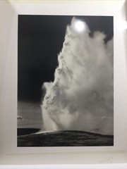 LARGE PHOTO Old Faitful Geyser BY ANSEL ADAMS 1988 25” x30”