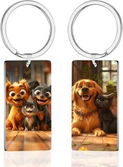 Double-sided Photo Keychains Custom Keychain, Personalized for Girlfriend Gift