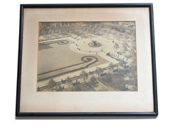 Vtg 1930s Bryant Park NYC Photograph Signed by John Gass 1935 13″ X 9.5″