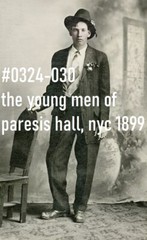 VINTAGE MALE PORTRAIT #0324-030 -paresis hall man, nyc 1899 -free shipping usa