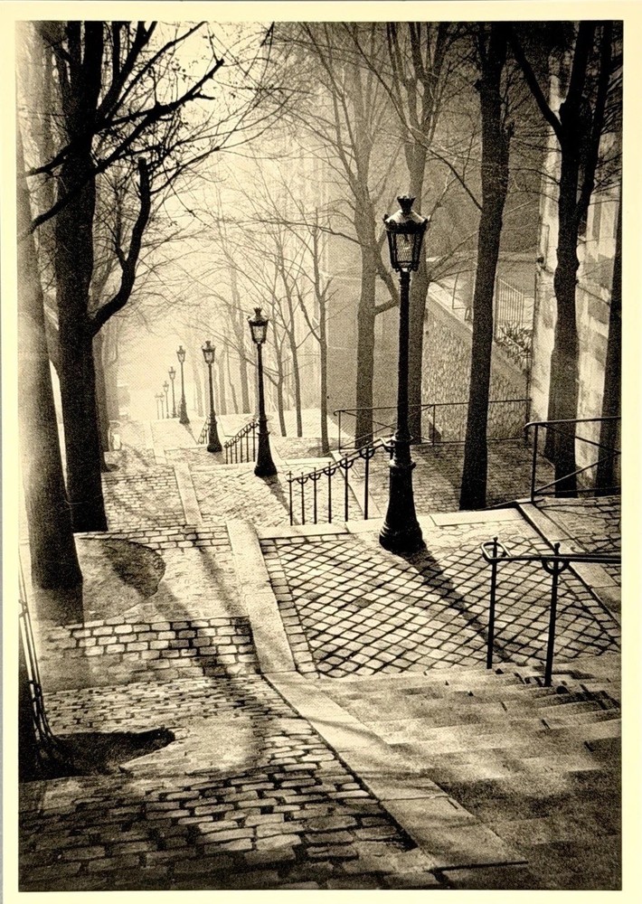 Brassaï Art Photo Print Card – The Steps of Montmartre, Paris – Fotofolio 4”x6”