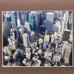 Matted New York City NYC From Above Photo Print 11 X 14 Wall Art Gallery Decor