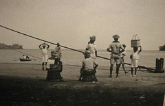 1943 Rose Willoughby Saul SHIP waiting for DEMOLITION Photo – INDIA? PAKISTAN?