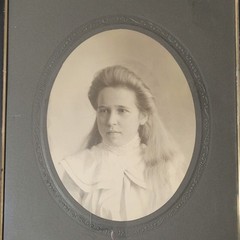 1880’s School Girl Photo Portrait in Large Ornate Antique Wooden Frame 26″x22″